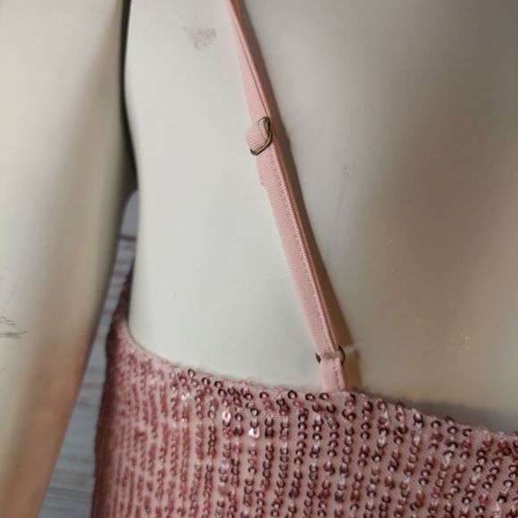 Fashion Nova Start The Show Sequin Dress- Rose Gold - Picture 12 of 16